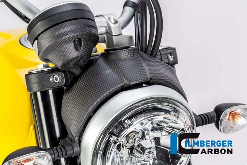 ILMBERGER / イルムバーガーカーボンパーツ インストルメントカバー マット Ducati Scrambler  '16 | IAO.107.DS15M.K