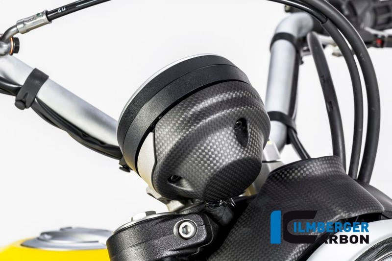 ILMBERGER / イルムバーガーカーボンパーツ インストルメントカバー マット Ducati Scrambler  '16 | IAO.107.DS15M.K