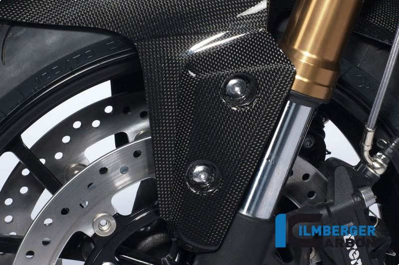 ILMBERGER / イルムバーガーカーボンパーツ ウィンドフラップ フロントマッドガード (左) カーボン - Triumph Speed Triple (2011-now) | KFL.021.TRSPT.K