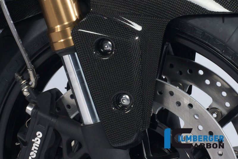 ILMBERGER / イルムバーガーカーボンパーツ ウィンドフラップ フロントマッドガード (右) カーボン - Triumph Speed Triple (2011-now) | KFR.022.TRSPT.K