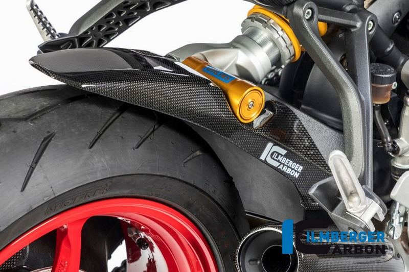 ILMBERGER / イルムバーガーカーボンパーツ リアフェンダー ロング グロスカーボン - Ducati Supersport 939 S | KHO.003.DSS7G.K