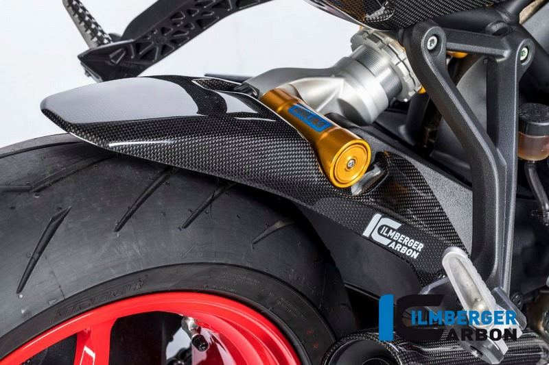 ILMBERGER / イルムバーガーカーボンパーツ リアフェンダー ロング グロスカーボン - Ducati Supersport 939 S | KHO.003.DSS7G.K