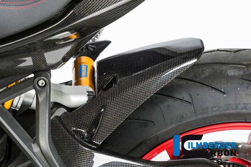 ILMBERGER / イルムバーガーカーボンパーツ リアフェンダー ロング グロスカーボン - Ducati Supersport 939 S | KHO.003.DSS7G.K