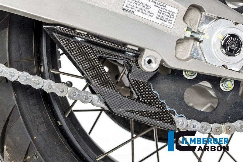 ILMBERGER / イルムバーガーカーボンパーツ ロアーチェーンガード グロス Ducati MTS 1200  '16 Enduro | KSU.013.ME16G.K