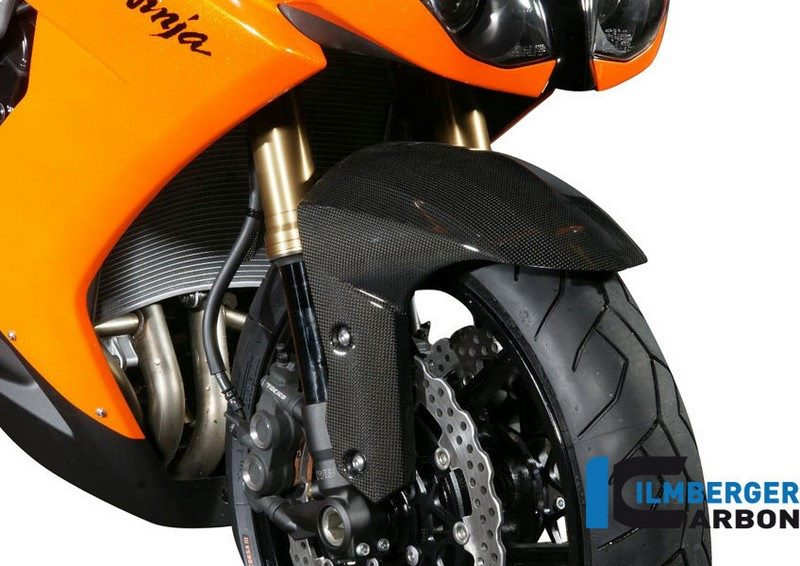 ILMBERGER / イルムバーガーカーボンパーツ フロントマッドガード カーボン - Kawasaki ZX 10 R MY 08/09 | KVO.001.ZX10R.K