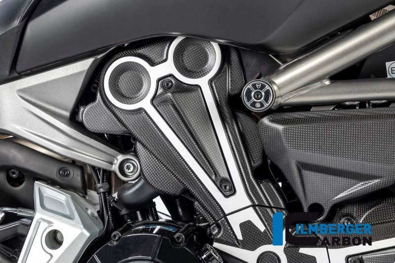 ILMBERGER / イルムバーガーカーボンパーツ エアーアウトレット（ベルトカバー上部） マット Ducati Xディアベル '16 | LKZ.109.XD16M.K