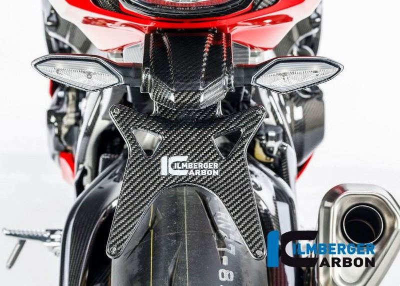 ILMBERGER / イルムバーガーカーボンパーツ ナンバープレートホルダー カーボン - Honda CBR 1000 RR  '17 | NHO.014.CBR17.K