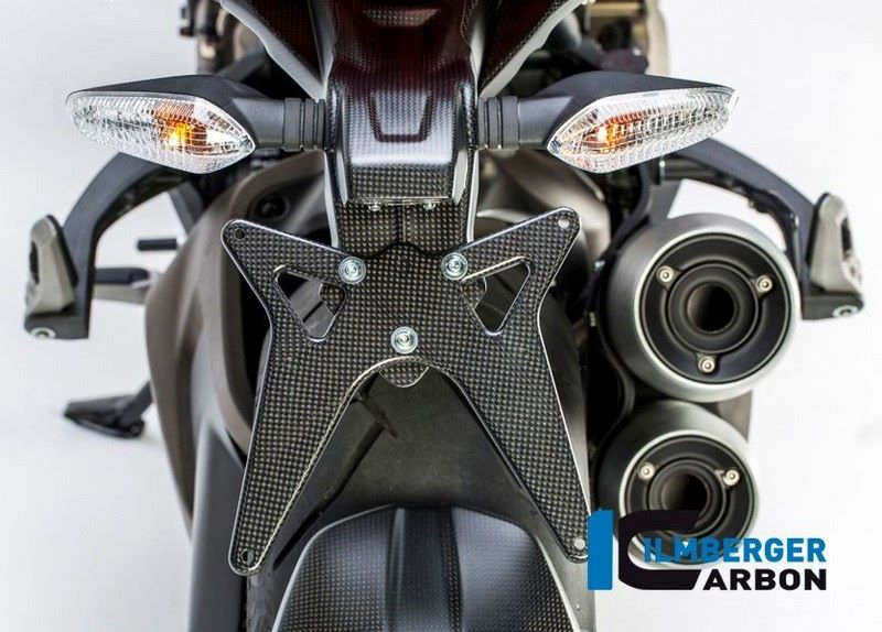 ILMBERGER / イルムバーガーカーボンパーツ ナンバープレートホルダー マット - Ducati Monster 1200/1200 S | NHO.114.D12MM.K