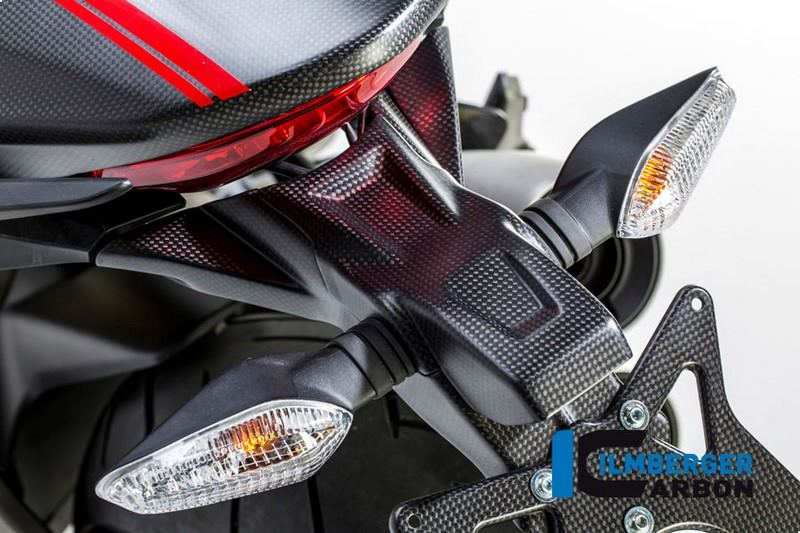 ILMBERGER / イルムバーガーカーボンパーツ ナンバープレートホルダー マット - Ducati Monster 1200/1200 S | NHO.114.D12MM.K