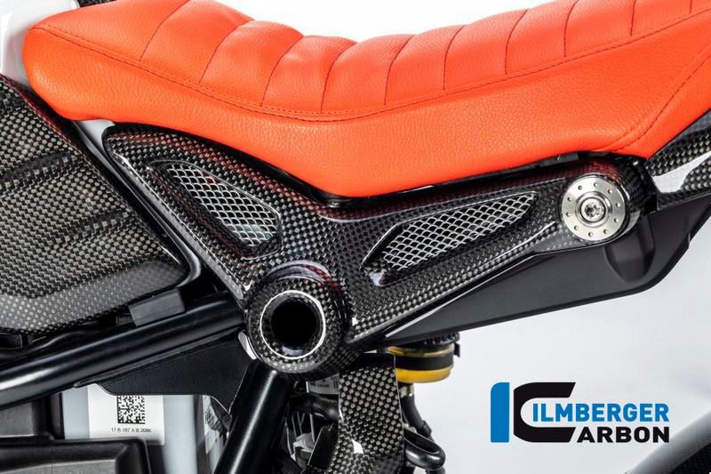 ILMBERGER / イルムバーガーカーボンパーツ リアフレームカバー 左側 BMW R NineT | RAL.011.NINET.K