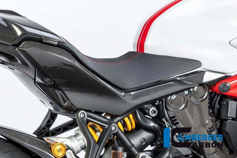 ILMBERGER / イルムバーガーカーボンパーツ アンダーシートサイドパネル 右側 グロスカーボン - Ducati Supersport 939 | SDR.007.DSS7G.K