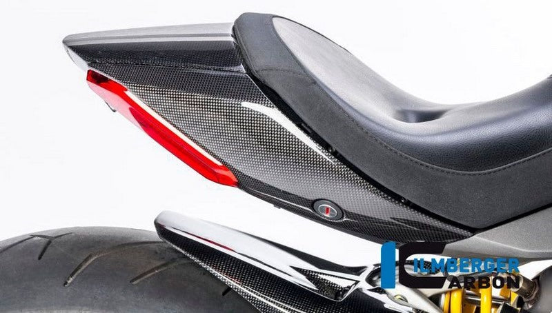 ILMBERGER / イルムバーガーカーボンパーツ シート右側 グロス Ducati XDiavel '16 | SIR.024.XD16G.K