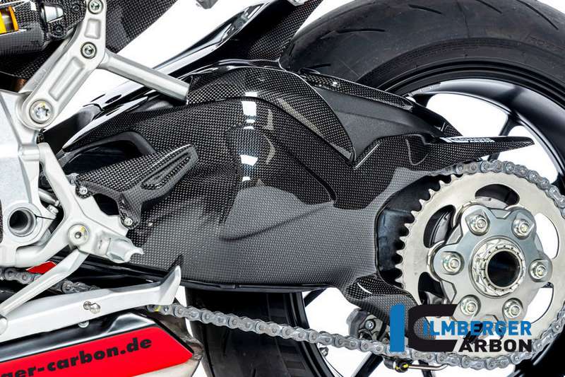 ILMBERGER / イルムバーガーカーボン スイングアームカバー - Ducati ストリートファイター V2 - グロス | SSO.018.V2SFG.K