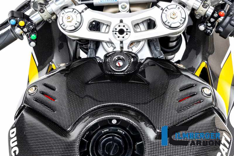 Ilmberger Carbon / イルムバーガー Upper tank cover Racing matt Panigale V4 Racing | TAO.063.V4RRG.K