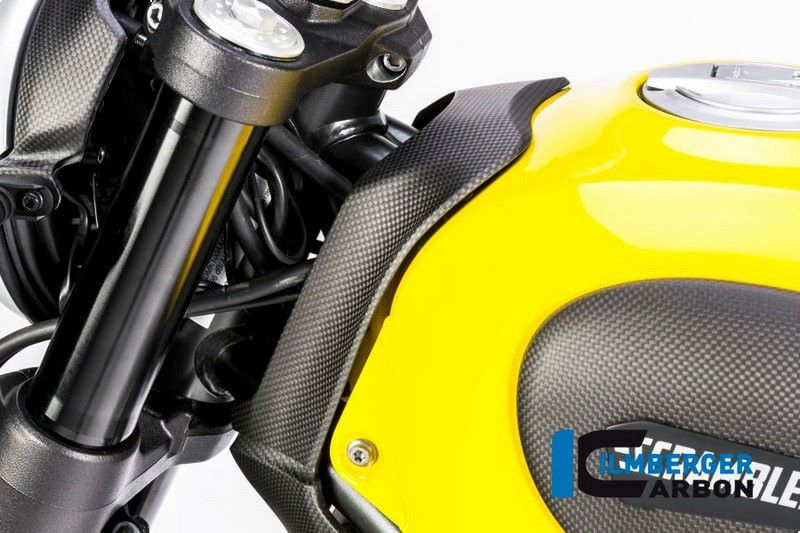 ILMBERGER / イルムバーガーカーボンパーツ アッパータンクカバー マット Ducati Scrambler  '16 | TAO.104.DS15M.K
