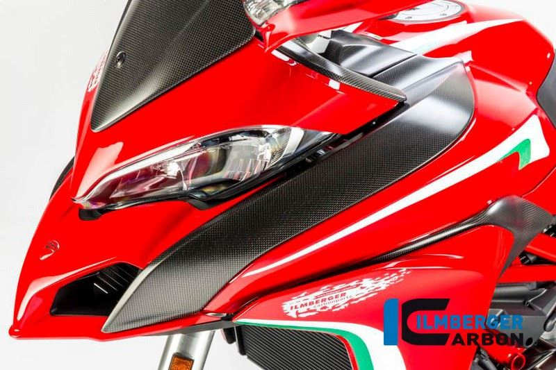 ILMBERGER / イルムバーガーカーボンパーツ タンクカバー 左 / エアーチャンネルカバー 左側 マット Ducati MTS 1200  '15 | TOL.111.D15