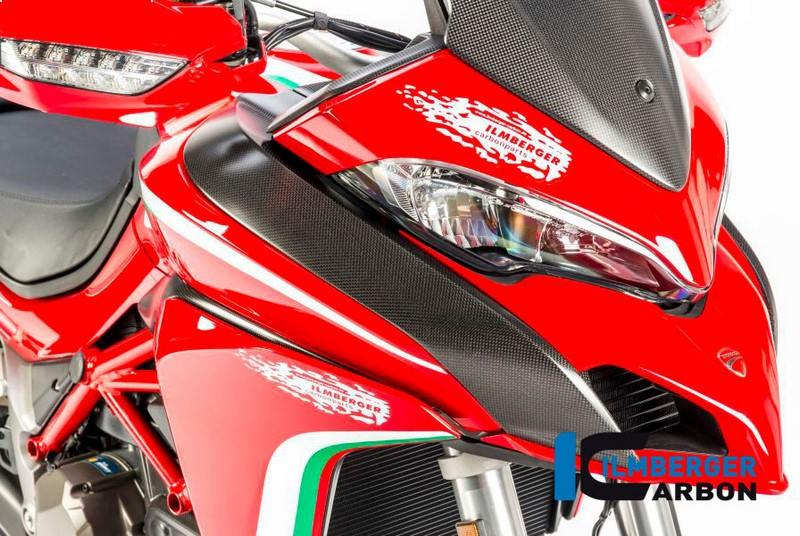 ILMBERGER / イルムバーガーカーボンパーツ タンクカバー 右 / エアーチャンネルカバー 右側 マット Ducati MTS 1200  '15 | TOR.112.D