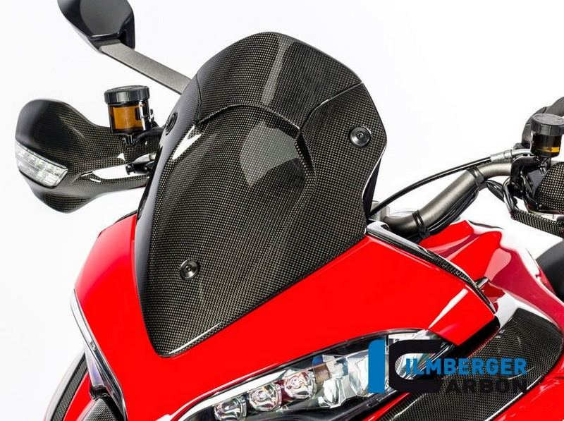 ILMBERGER / イルムバーガーカーボンパーツ ウィンドシールド (グロッシーサーフェイス) Carbon - Ducati Multistrada 1200 DVT from MY 2015 | VEO.007.D