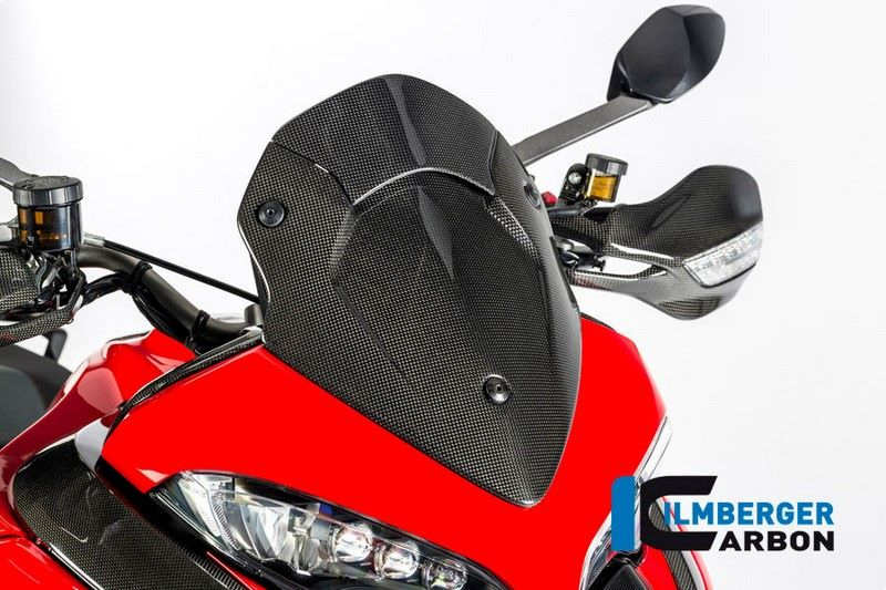 ILMBERGER / イルムバーガーカーボンパーツ ウィンドシールド (グロッシーサーフェイス) Carbon - Ducati Multistrada 1200 DVT from MY 2015 | VEO.007.D