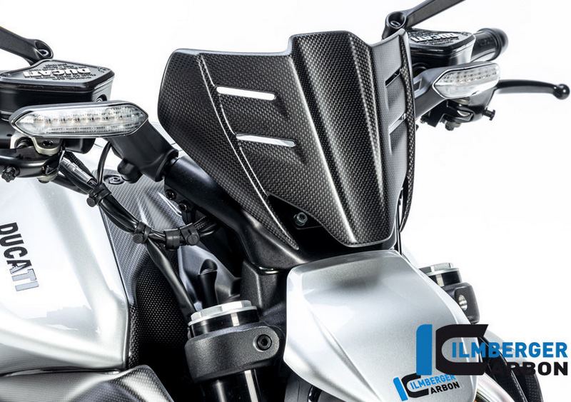 ILMBERGER / イルムバーガーカーボン ウィンドシールド Ducati ディアベル V4 2023- マット | VEO.123.DI23M.K