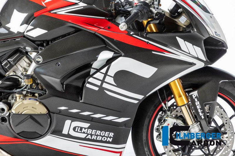 ILMBERGER / イルムバーガーカーボンパーツ フェアリングサイドパネル 右 グロス Panigale V4 Racing | VER.054.D4RAG.K