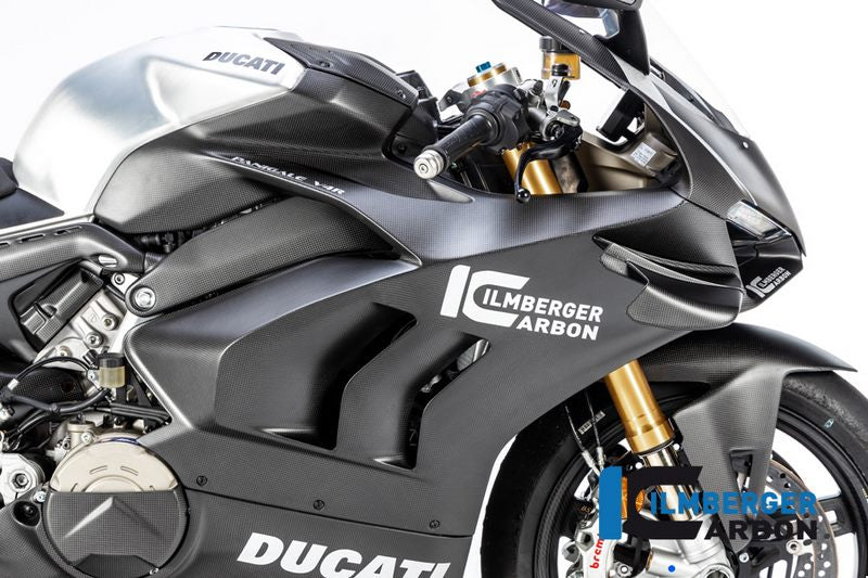 Ilmberger / イルムバーガーカーボンパーツ フェアリングサイドパネル 右 マット Panigale V4 R | VER.102.DV4RM.K