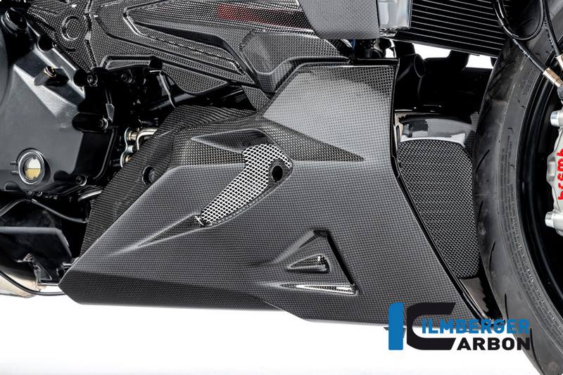 Ilmberger / イルムバーガーカーボンパーツ ベリーパン 右 グロス Diavel 19- | VEU.016.DI19G.K