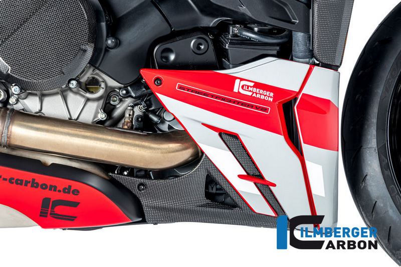 ILMBERGER / イルムバーガーカーボン ベリーパンインサート 右 グロス Ducati ストリートファイター V2 | VUR.016.V2SFG.K