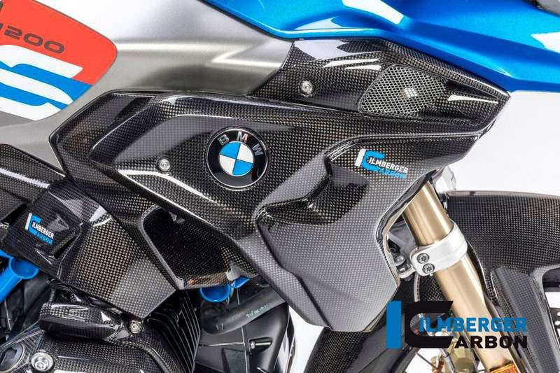 ILMBERGER / イルムバーガーカーボンパーツ エアーチューブ 右側 コンプリート　フラップ付属 BMW R 1200 GS '17 | WKR.002.GS17L.K