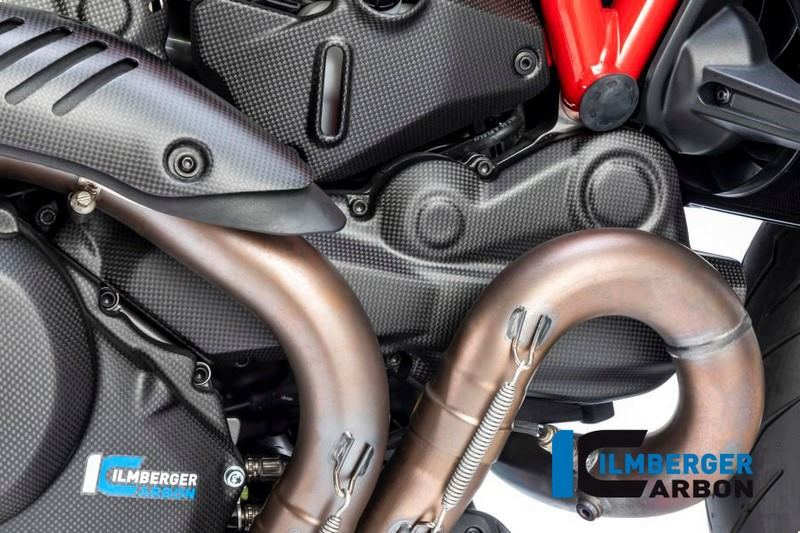 ILMBERGER / イルムバーガーカーボンパーツ ホリゾンタル（横） カムベルトカバー マット - Ducati Monster 1200/1200 S | ZAH.112.D12MM.K