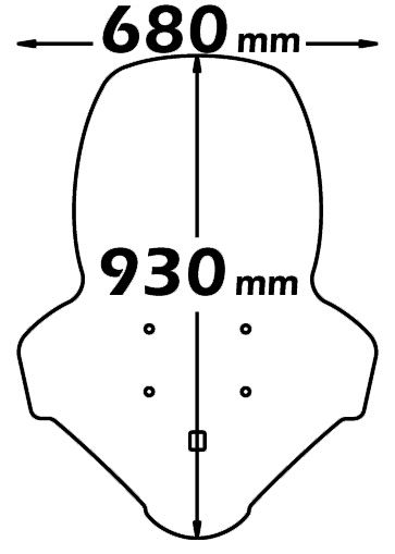 Isotta / イソッタ オリジナルタイプウィンドシールド オーバーサイズ R 1100 RS 1992>2001 | sc957-t