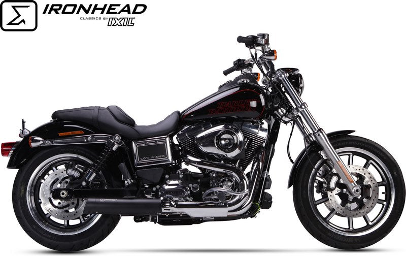 IXIL / イクシル Slip On Exhaust - Ironhead Round Black | HD 1003 SB