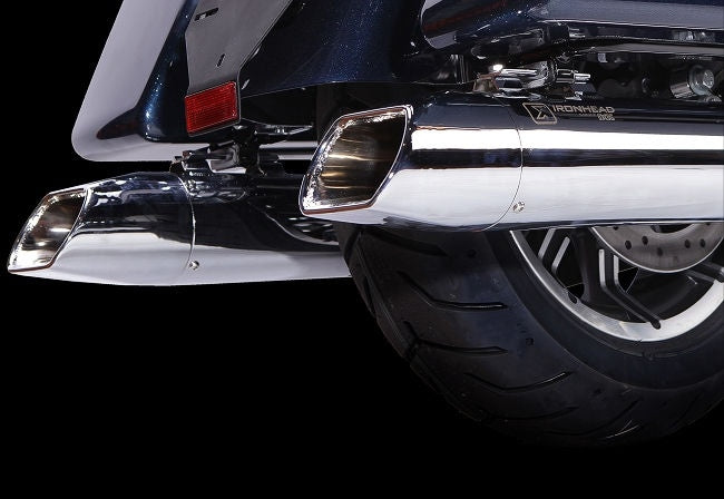 IXIL / イクシル Slip On Exhaust (Right Muffler) - Ironhead Round Chrome | HD 1018 SC