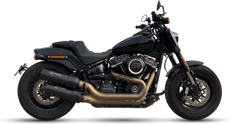 IXIL / イクシル Slip On Exhaust (Upper Muffler) - Ironhead Round Black | HD 1020 SB