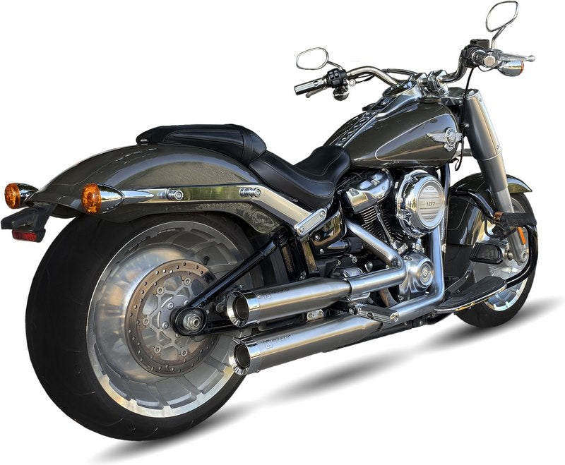 IXIL / イクシル Slip On Exhaust (Upper Muffler) - Ironhead Round Matt Inox | HD 1022 SS