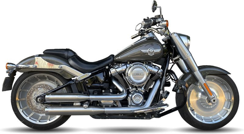 IXIL / イクシル Slip On Exhaust (Upper Muffler) - Ironhead Round Matt Inox | HD 1022 SS