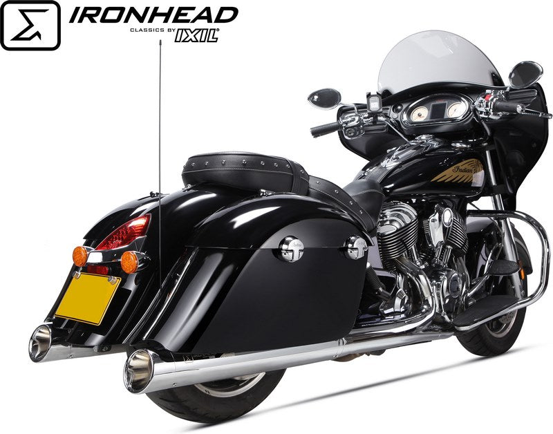 IXIL / イクシル Slip On Exhaust (Right Muffler) - Ironhead Round Chrome | HI 2016 SC