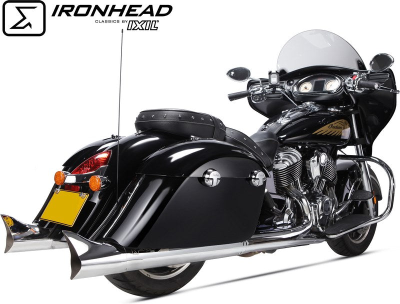 IXIL / イクシル Slip On Exhaust (Right Muffler) - Ironhead Round Chrome | HI 2016 SC