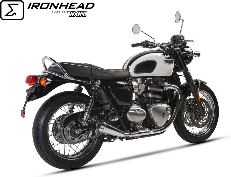 IXIL / イクシル Slip On Exhaust (Left Muffler) - Ironhead Conical Matt Inox | OT 463 SS