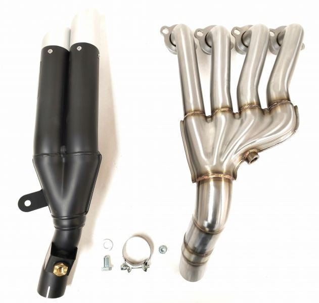 IXIL / イクシル FULL SYSTEM MUFFLER - DUAL HYPERLOW BLACK XL  EU HOMOLOGATED | XH6342XB