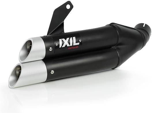 IXIL / イクシル FULL SYSTEM MUFFLER - DUAL HYPERLOW BLACK XL  EU HOMOLOGATED | XH6342XB