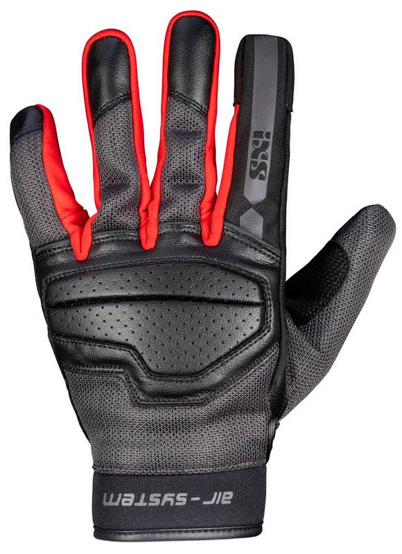 IXS / イクス Classic Glove Evo-Air Black-Dark Grey-Red | X40464-392