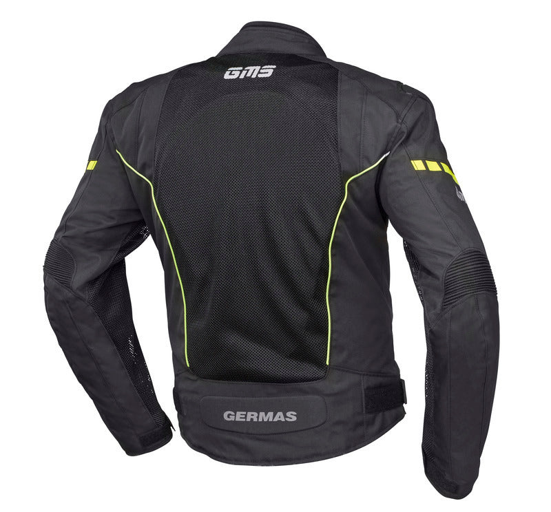 IXS / イクス ジャケット Samu Mesh ブラック-イエロー ZG51005-350