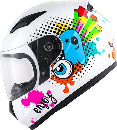 Kappa KJ04 Boom Baby full-face helmet  Glossy White | HKJ04FB910