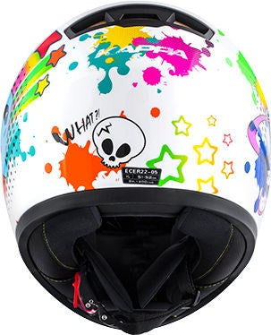 Kappa KJ04 Boom Baby full-face helmet  Glossy White | HKJ04FB910