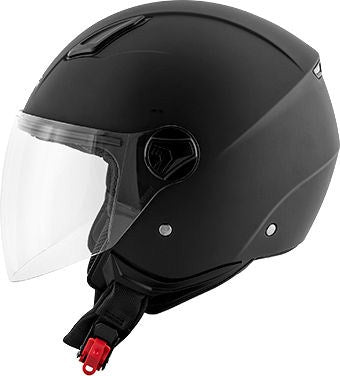 Kappa KV28 Miami Basic Demi-Jet helmet in thermoplastic material  Matt Black | HKKV28BN900