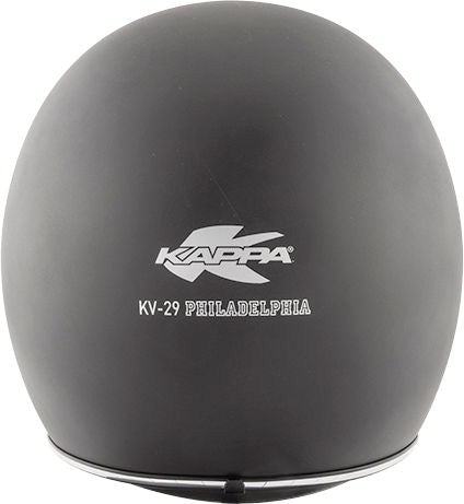 Kappa KV29 Philadelphia Basic Jet helmet in composite fibers  Matt Black | HKKV29BN900