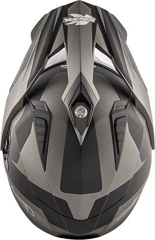 Kappa KV30 Enduro Flash Full-face helmet in thermoplastic material  Matt Titanium / Black | HKKV30FFHTB