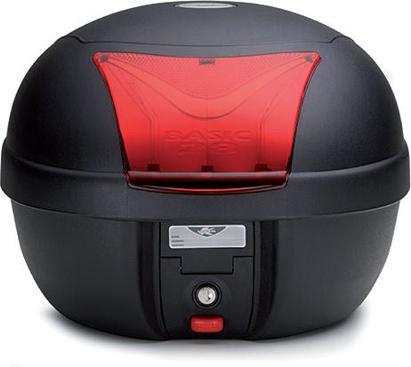 Kappa / カッパ トップケース 28 ltr  ブラック  レッドリフレクター付 | K28BAS