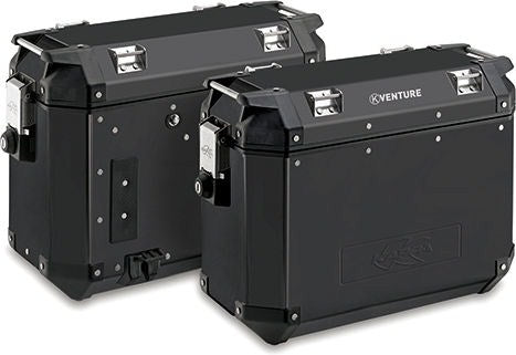 Kappa / カッパ サイドケース (ペア) 37 ltr 1.5 mm アルミニウム ブラック 塗装済み | KVE37B